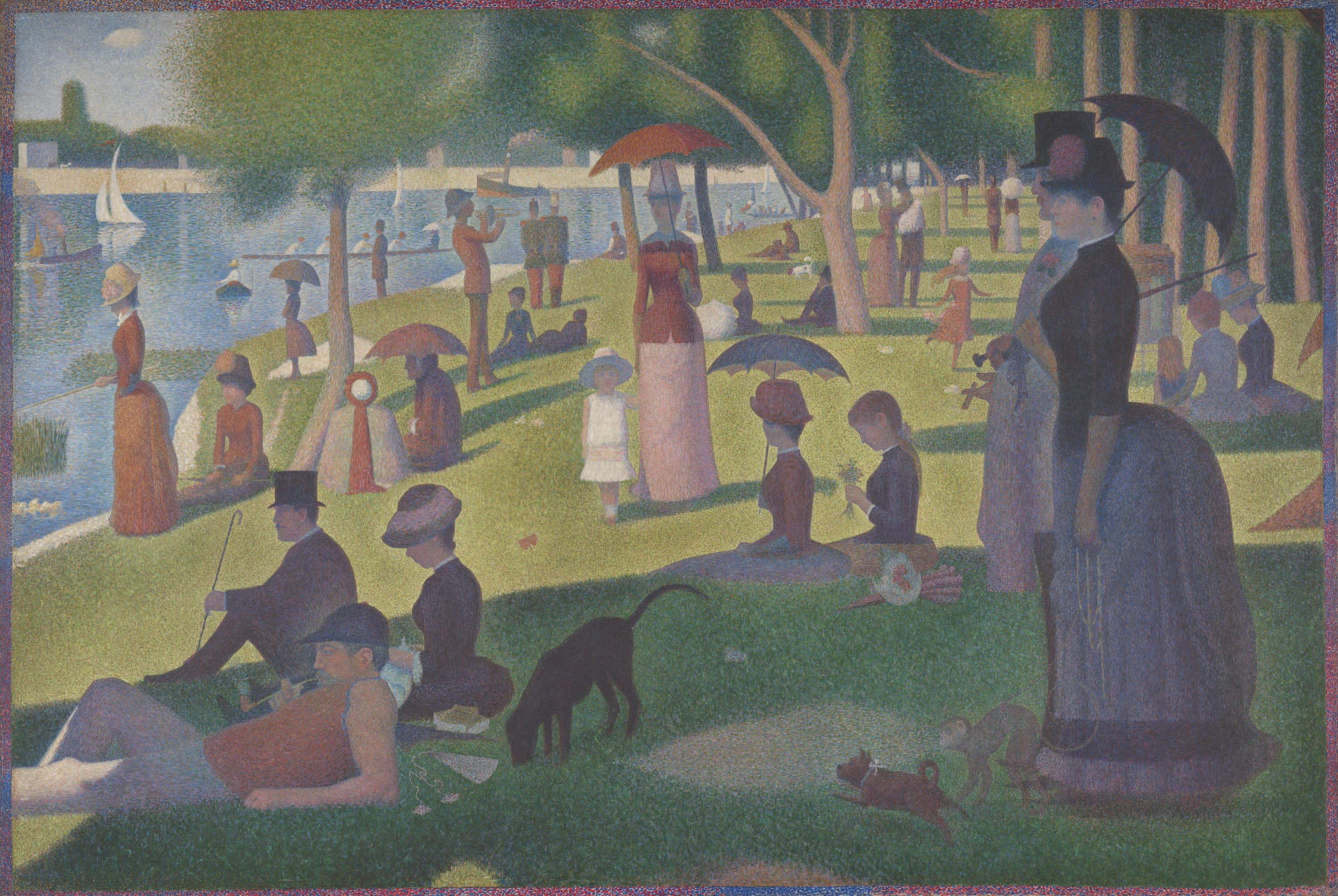 A Sunday on La Grande Jatte painted by Georges Seurat